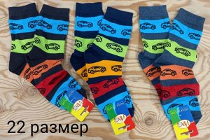 Носки для мальчика хлопок с принтом Автомобили цвета Микс, без выбора