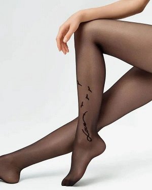 MINIMI TATTOO LOVE 20 эластичные колготки женские c трендовым тату рисунком