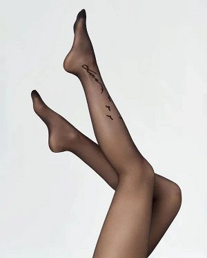 MINIMI TATTOO LOVE 20 эластичные колготки женские c трендовым тату рисунком