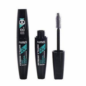 *FARRES 1251 Тушь для ресниц водостойкая "Extreme Volume" с эффектом "NO PANDA EYES", черная  *  new