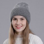 Шапка из кролика для женщин, осенне-зимняя