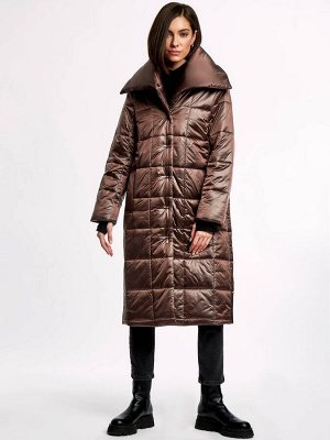 Стеганное утепленное пальто