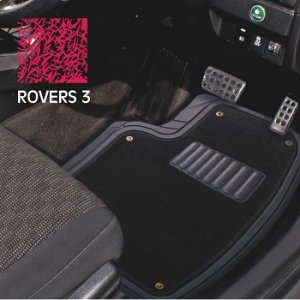 Коврики а/м CARFORT "Rovers 3" резина со съемн. ковр., к-т 4шт. Black
