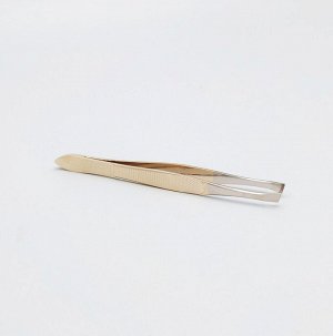 Zinger Пинцет для бровей скошенный T-079-HG / Standard 86079 HG, золотистый