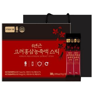 (Набор) Экстракт красного 6-летнего женьшеня Jungwonsam 6 Years Old Korean Red Ginseng Extract Stick, 10гр *30шт