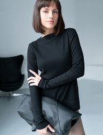 Водолазка из тонкого премиального трикотажа в рубчик