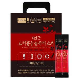 (Набор) Сироп с красным 6-летним женьшенем Jungwonsam 6 Years Old Korean Red Ginseng Extract Stick, 10гр *100шт