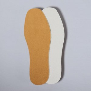 Стельки для обуви, утеплённые, универсальные, 25-43 р-р, 27,5 см, пара, цвет коричневый