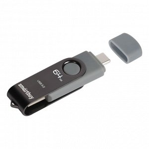 Флешка USB 3.0/3.1 накопитель 064GB Twist Dual Type-C/Type-A (SB064GB3DUOTWK)