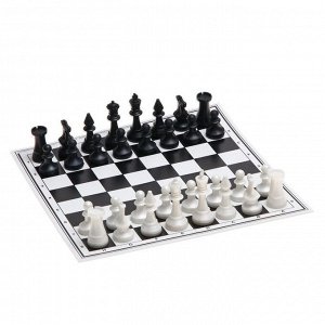 Настольная игра 6 в 1 "В дорогу": шахматы, лото, домино, шашки, карты 54 шт, кости