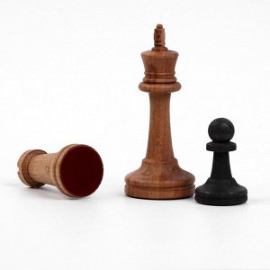 Шахматы турнирные 40 х 40 см "Модерн", утяжелённые, король h-9 см, пешка h-4.4 см, бук