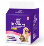 Пеленки для домашних животных &quot;FukuroSan&quot; гигиенич. впитывающ., одноразовые, р-р 60х90см, 26 шт.