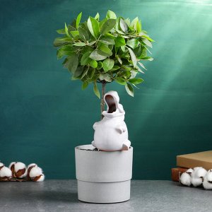 Ороситель для комнатных и садовых растений "Бегемот" Кунгурская керамика, 0.2л, 14см, белый