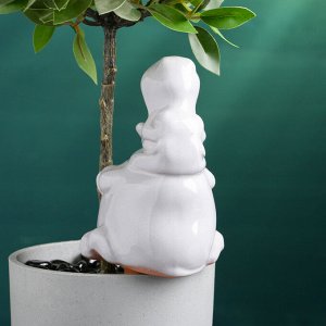 Ороситель для комнатных и садовых растений "Бегемот" Кунгурская керамика, 0.2л, 14см, белый