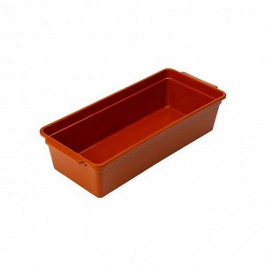 Ящик для выращивания зелёного лука, 40 × 19 × 10 см, 21 лунка, красный
