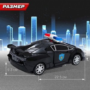 Робот «Полицейский», трансформируется, световые и звуковые эффекты, работает от батареек