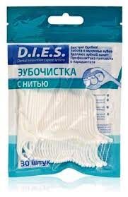 Зубочистки с нитью D.I.E.S, 30 шт.