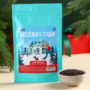Чай чёрный в дой-паке «Весёлогоода», вкус: имбирный пряник, 50.