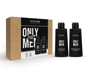 Подарочный набор ECOLATIER ONLY FOR MEN (гель для душа + шампунь, 150 мл)