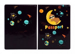 Обложка на паспорт ПВХ Ленивец в космосе 9550