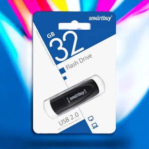 Флэшка USB 3.0/3.1 накопитель 032GB Scout Black (SB032GB3SCK)