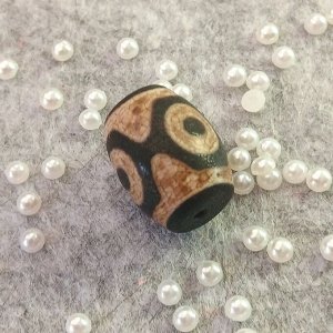 Бусина Дзи 3 глаза 1,5см, Матовая