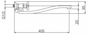 Смеситель для ванны SWES EXTRA 2XBEE6 (0364)