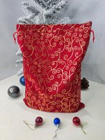 Мешочек бархатный для новогодних подарков 20*30см