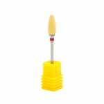КЕРАМИЧЕСКАЯ НАСАДКА ДЛЯ СНЯТИЯ ГЕЛЯ И ГЕЛЬ ЛАКА, КРАСНАЯ НАСЕЧКА, F YELLOW FLAME ST (C) NEW