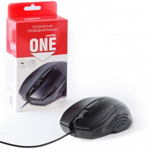 Мышка компьютерная проводная  ONE 210-K черная (SBM-210-K)