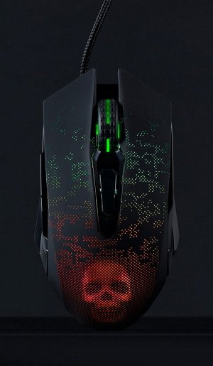 Мышь игровая проводная компьютерная RUSH Nox черная (SBM-734G-K)