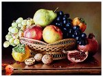 Алмазная мозаика  подрамник  полная выкладка     арт. YSA0927 Фруктовый натюрморт