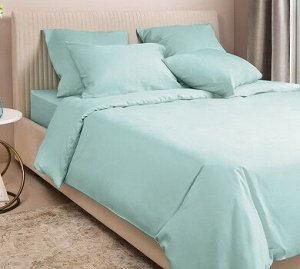 Комплект постельного белья Monospace 2 спальный, сатин, цвет нежно-голубой