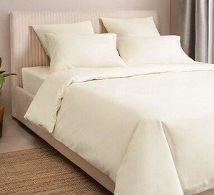 Комплект постельного белья Monospace 2 спальный, сатин, цвет шампань