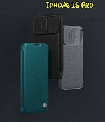 Чехол книжка Nillkin Qin Pro Plain Leather Case для Iphone 15 Pro