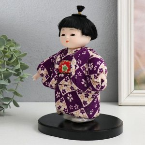 Кукла коллекционная "Маленькая девочка в красочном кимоно" МИКС 12,5х15х21 см