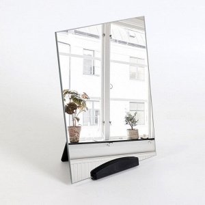 Зеркало настольное, зеркальная поверхность 15 ? 19,8 см, цвет чёрный