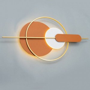 Бра "Алле" LED 16Вт 3000К оранжевый белый 100х5х50см