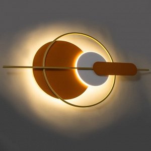Бра "Алле" LED 16Вт 3000К оранжевый белый 100х5х50см
