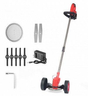 Аккумуляторная газонокосилка - триммер с колесами Electric Brush Cutter 48V