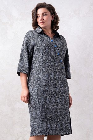 Платье Avanti 1575-2 серый/голубой