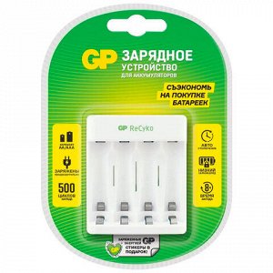 Зарядное устройство GP Е411 для 4-х аккумуляторов, блистер, Е411CS-2CR1
