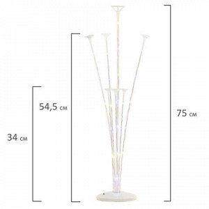 Подставка с LED для 7 воздушных шаров, высота 75 см, пластик, BRAUBERG KIDS, 591908