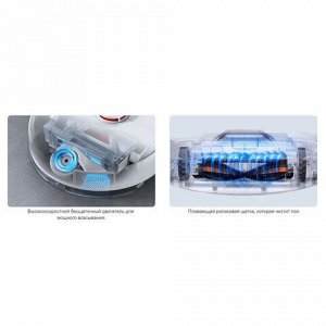 Робот-пылесос XIAOMI Mi Robot Vacuum X10, влажная уборка, контейнер 0,4 л, работа до 180 минут, белый, BHR6068EU