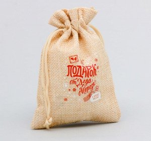 Мешок с термонаклейкой «Подарок от Деда Мороза», 20×30см