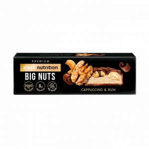 Батончик "Big nuts" со вкусом капучино и ром, с грецким орехом и кешью в глазури
