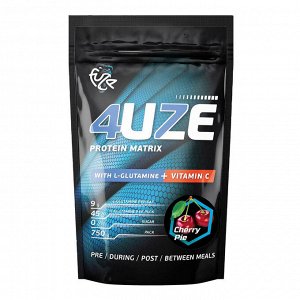 Мультикомпонентный протеин 4uze + Glutamine "Вишнёвый пирог"