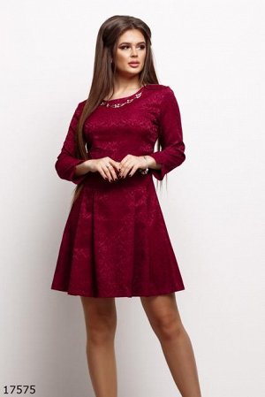 Женское платье 17575 бордовый