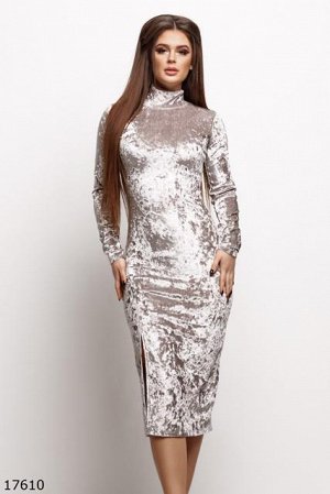 Женское платье 17610 серый