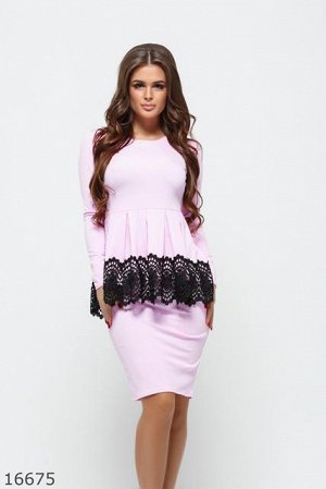 Женское платье 16675 розовый
